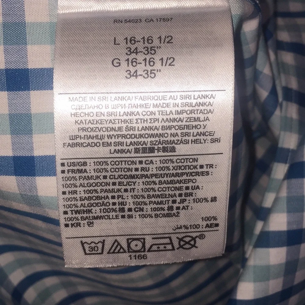 Banana Republic Blue Check Button Down